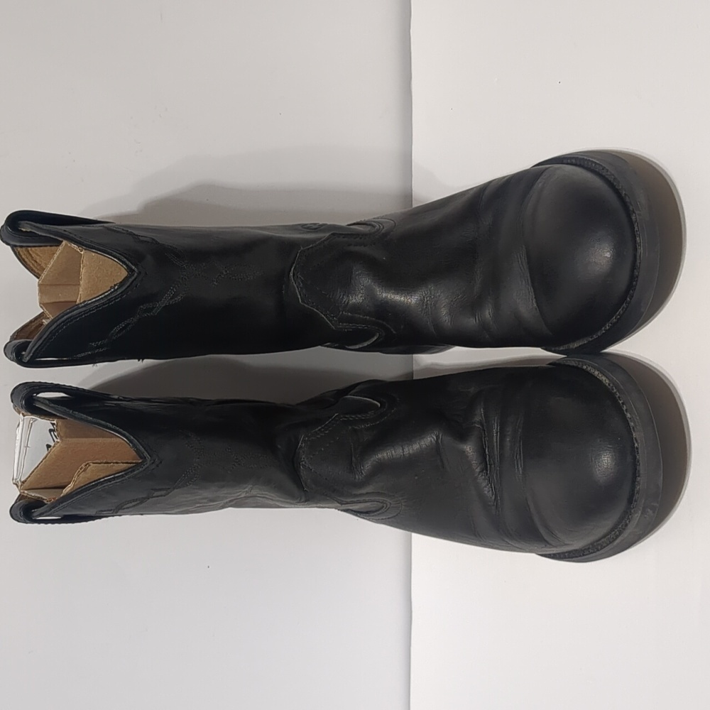 Ariat Heritage Roper Western Boot black leather Men's size 10D - Picture 2 of 11